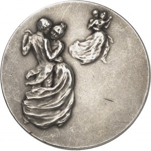 IIIe République (1870-1940). Médaille, La danse ou Tour de valse par Rupper Carabin, SAMF n° 16 1901, Paris.