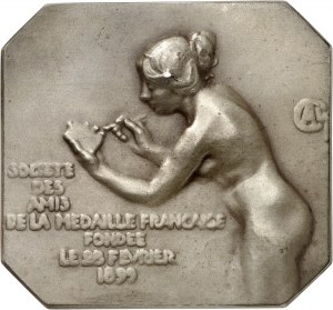 IIIe République (1870-1940). Médaille, La Société des Amis de la Médaille Française par Alexandre Charpentier, SAMF n° 47 1901, Paris.