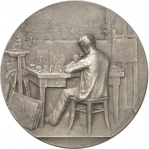 IIIe République (1870-1940). Médaille, la Glyptique ou la gravure en médailles par Georges Dupré, SAMF n° 17 1902, Paris.