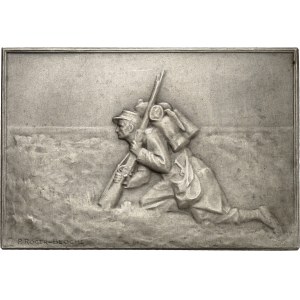 Tretia republika (1870-1940). Medaila, Vojaci od Paula Rogera-Bloche, SAMF č. 68 1905, Paríž.