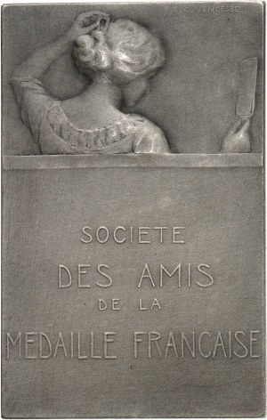 Dritte Republik (1870-1940). Medaille, die Toilette von Ovide Yencesse, SAMF Nr. 26 1910, Paris.