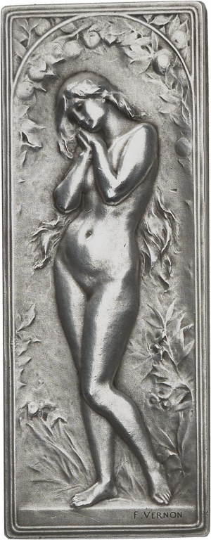Dritte Republik (1870-1940). Plakette, Ève, von F. Vernon ND (1905), Paris.