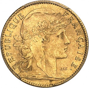 Third Republic (1870-1940). 10 francs Marianne 1899, Paris.