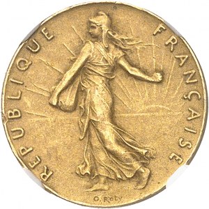 Tretia republika (1870-1940). Zlatá minca 50 centimov Semeuse, leštená a matná (PROOF MATTE) 1897, Paríž.