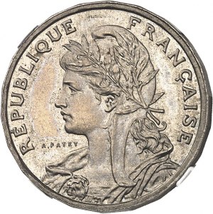 Tretia republika (1870-1940). Piéfort de 25 centimes Patey, 2e type à 22 pans 1904, Paríž.