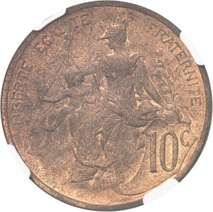 Trzecia Republika (1870-1940). Ostateczny dowód 10 centymów Daniel-Dupuis, niedatowany ND (1897), Paryż.