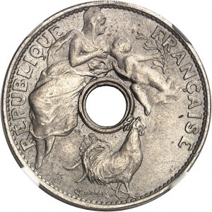 Dritte Republik (1870-1940). 25-Centimes-Test, Wettbewerb 1913, von Coudray, großes Modul 1913, Paris.