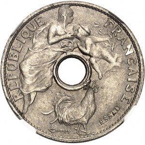 Dritte Republik (1870-1940). 25-Centimes-Test, Wettbewerb 1913, von Coudray, kleines Modul 1913, Paris.