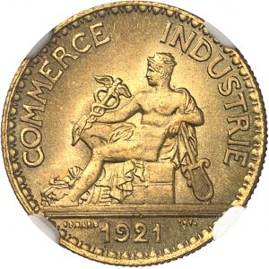 IIIe République (1870-1940). 50 centimes, Chambres de Commerce 1921, Paris.