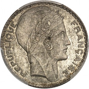 Dritte Republik (1870-1940). Versuch von 5 Franc Turin aus Silber, Sonderprägung (SP) 1929, Paris.