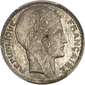IIIe République (1870-1940). Trial of 5 francs Turin in silver, Frappe spéciale (SP) 1929, Paris.