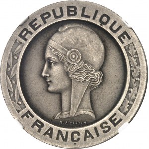 Trzecia Republika (1870-1940). Próba 5 franków Vezien w niklu, matowy blankiet z 1933 r., Paryż.