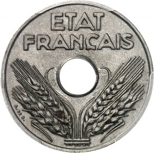 Stato francese (1940-1944). 20 centesimi in ferro 1944, Parigi.