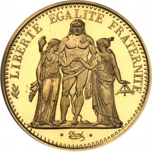 Fünfte Republik (1958 bis heute). Piéfort de 10 francs Hercule, Frappe spéciale (SP) 1965, Paris.