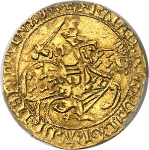 Brittany, François I (1442-1450), Golden shield with knight or florin with rider ND, R, Rennes.
