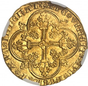 Orange (Principato di), Raimondo V (1340-1393). Franc à cheval ND (dopo il 1360), Orange.