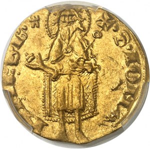 Dauphiné, Viennois (dauphins du), Charles I, dauphin (1349-1364). Florin with KROL and tower, 2nd ND issue (1349-1364).