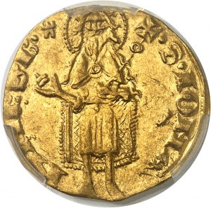 Dauphiné, Viennois (dauphins du), Charles I, dauphin (1349-1364). Florin with KROL and tower, 2nd ND issue (1349-1364).