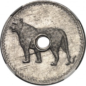 Third Republic (1870-1940). Panther token, by Lindauer (unsigned) 1926, Poissy.