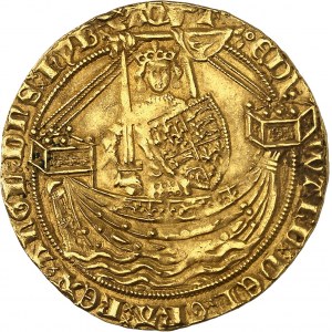 Edward III (1327-1377). Złoty szlachcic, 4 okres, okres traktatu ND (1361-1369), Londyn.