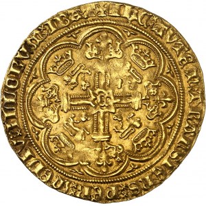 Edward III (1327-1377). Golden Noble, 4th period, ND Treaty period (1361-1369), London.