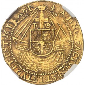 Elisabetta I (1558-1603). Angelo d'oro, 5° emissione ND (1582), Londra.