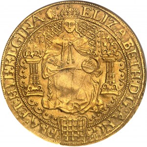 Elisabetta I (1558-1603). Sovrana, 6ª emissione ND (1584-1586), Londra.