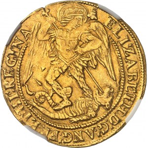 Elizabeth I (1558-1603). Golden Angel, 6th ND issue (1582-1583), London.