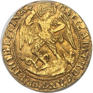Elisabetta I (1558-1603). Angelo d'oro, 6° emissione ND (1600), Londra.