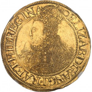 Alžbeta I. (1558-1603). Pol libry, 6. emisia ND (1592-1595), Londýn.