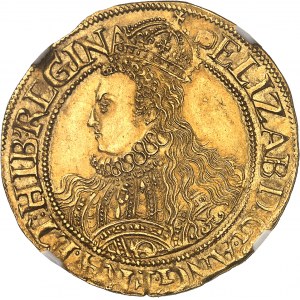 Alžbeta I. (1558-1603). Pol libry, 6. emisia ND (1592-1595), Londýn.