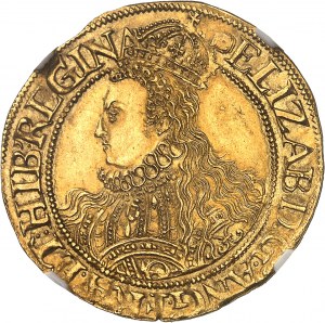 Elisabetta I (1558-1603). Mezza sterlina, 6ª emissione ND (1592-1595), Londra.