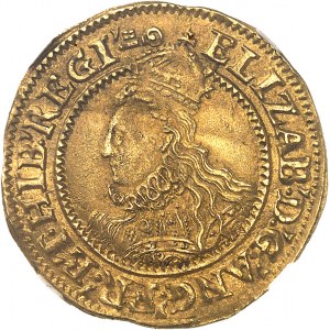 Alžběta I. (1558-1603). Koruna, 6. vydání ND (1595-1598), Londýn.