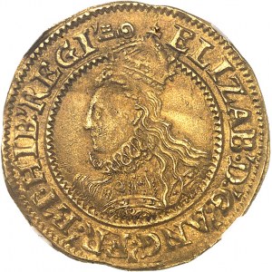 Elżbieta I (1558-1603). Korona, wydanie 6 ND (1595-1598), Londyn.