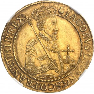 Jacques Ier (1603-1625). Souverain ou Unité d’or de 20 shillings, 1er buste, 1ère émission ND (1603-1604), Londres.