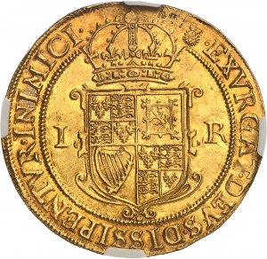 Jakob I. (1603-1625). Sovereign oder Goldeinheit zu 20 Shilling, 1. Büste, 1. Ausgabe ND (1603-1604), London.