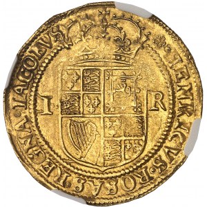 Jakub I. (1603-1625). Dvojitá koruna, 4. busta ND (1605-1606), Londýn.