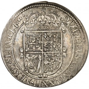 Skotsko, Karel I. (1625-1649). Mince v hodnotě 60 šilinků, 3. emise Briota ND (1637-1642), Edinburgh.