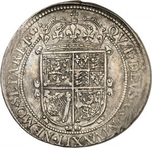 Skotsko, Karel I. (1625-1649). Mince v hodnotě 60 šilinků, 3. emise Briota ND (1637-1642), Edinburgh.