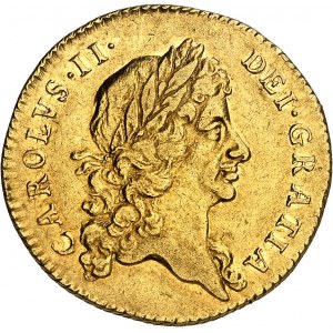 Karel II (1660-1685). Guinea, 3. poprsí 1671, Londýn.