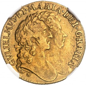 Guillaume et Marie (1689-1694). Guinée 1694, Londres.
