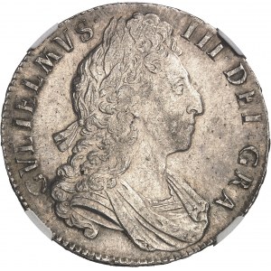 Wilhelm III. (1694-1702). Krone (crown), 3. Büste 1700, London.