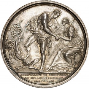Georges II (1727-1760). Médaille, Victoire du prince William Augustus de Cumberland à la Bataille de Culloden, par R. Yeo 1746, Londres.