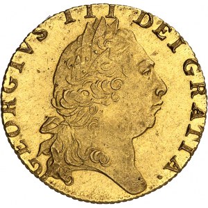 Jerzy III (1760-1820). Gwinea, 5 popiersie 1798, Londyn.