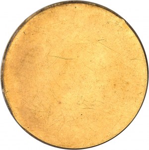 George IV (1820-1830). Uniface obverse test of 2 pounds, burnished flan (PROOF) 1824, London.