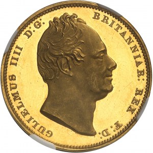 Guglielmo IV (1830-1837). 2 sovrane, flan brunito (PROVA) 1831, Londra.
