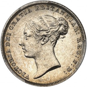 Victoria (1837-1901). 6 pence 1848/6, Londres.