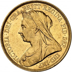 Victoria (1837-1901). 5 livres (5 pounds) 1893, Londres.