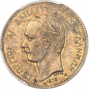 Georges I (1863-1913). 5 lepta 1878, K, Bordeaux.