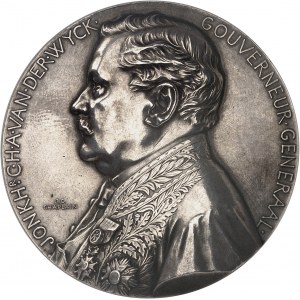 Wilhelmina (1890-1948). Medal, Jonkheer Carel Herman Aart van der Wyck, Gubernator Generalny, przez J.-C. Chaplain 1899, Paryż.